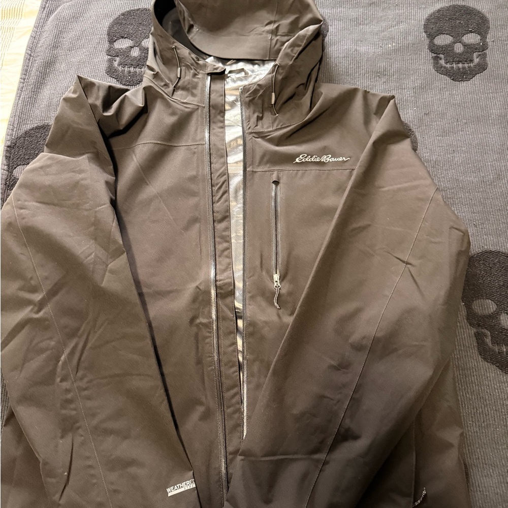 Eddie Bauer Men's Black Hooded Jacket